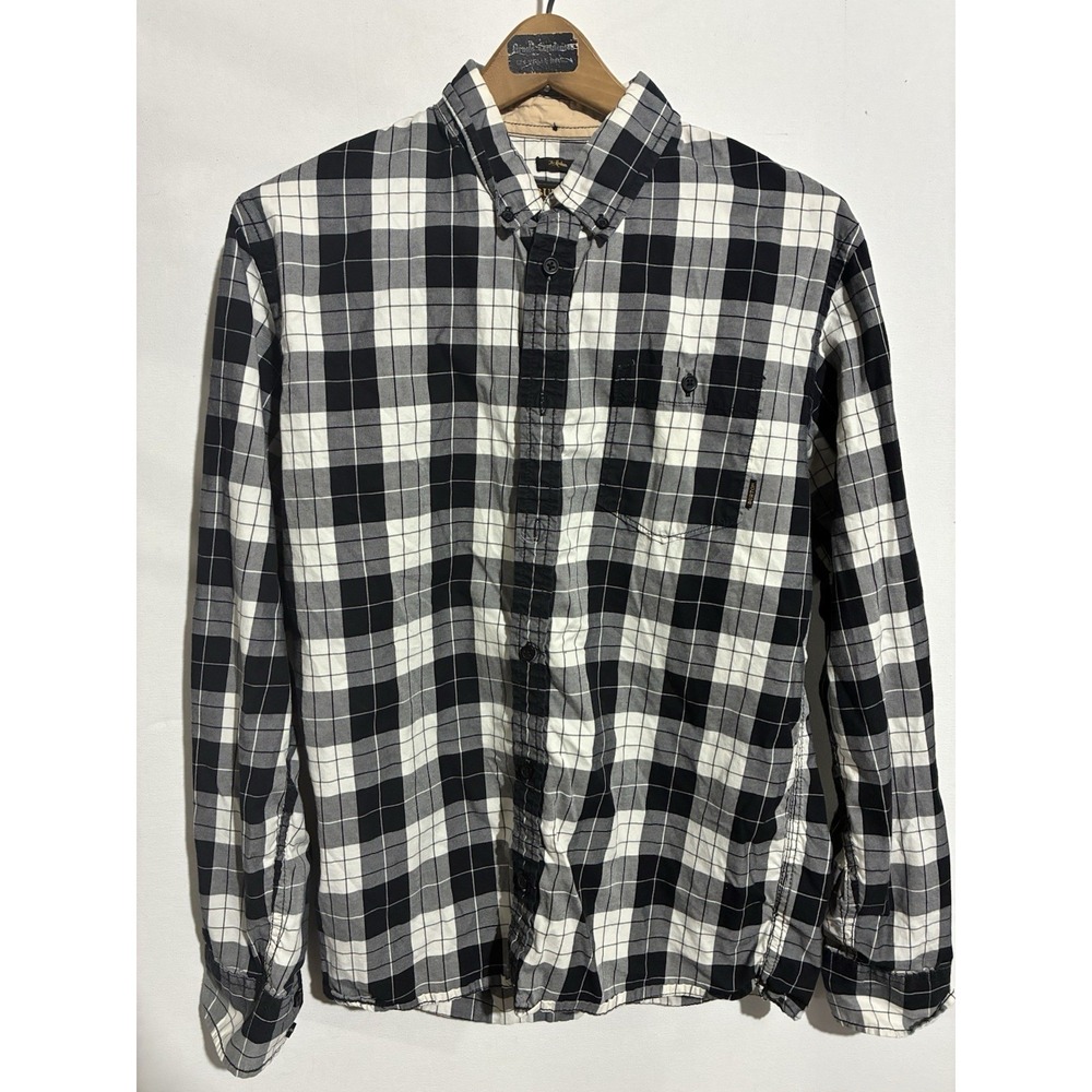 Burton Durable Goods The Medium Shirt Black & White‎ Plaid Mens